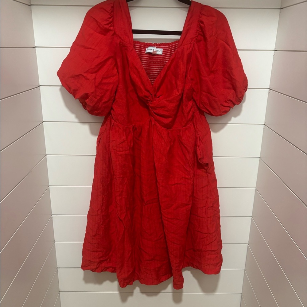 Piper & Scoot Red Women's Dress